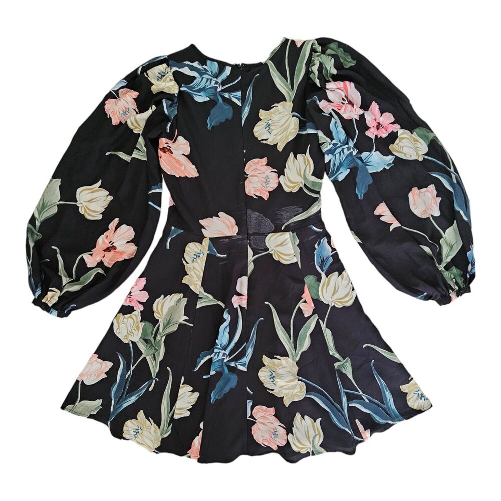 Yumi Kim Women's XS Floral Print Westview Black Wild Love Dress $218 - Picture 3 of 12